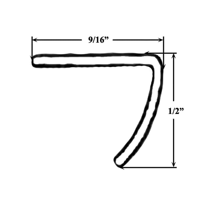 Andersen Inside Operating Side Jamb Weatherstrip, 6ft 8in Perma-Shield Gliding Doors, Non-Handed - White