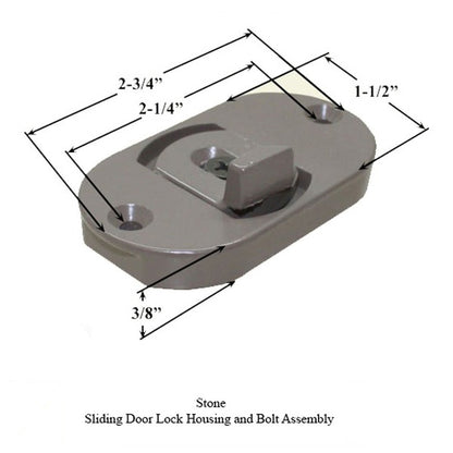 Andersen 3-Panel Perma-Shield Gliding Door - Lock Housing a