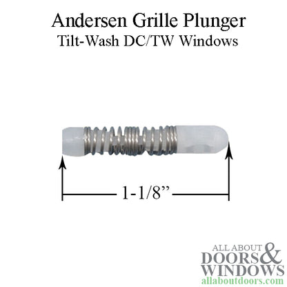 Andersen Tilt-Wash Window Grille Fastener/Plunger, 1-1/8 inch