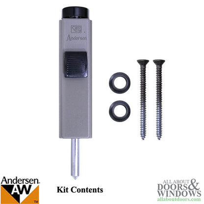 Andersen Auxiliary Foot Bolt Lock for Frenchwood Gliding Door - Stone