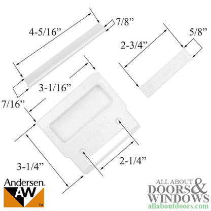 Screen Hardware Kit, Andersen - White