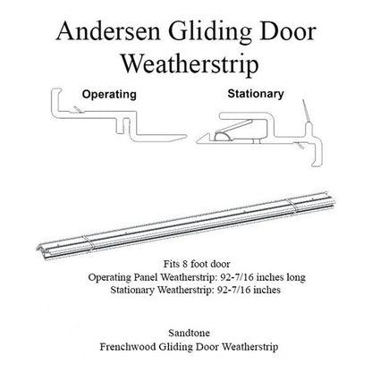 Andersen Window Frenchwood Gliding Door Complete Weatherstri