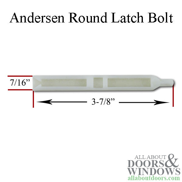 Andersen Perma-Shield Narroline Combination Unit Latch Bolt, Round