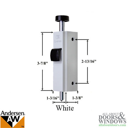 Andersen Auxiliary Foot Bolt Lock for Frenchwood Gliding Doo