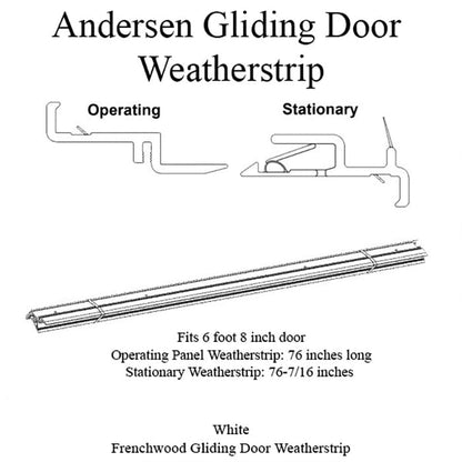 Andersen Window Frenchwood Gliding Doors Complete Weatherstr