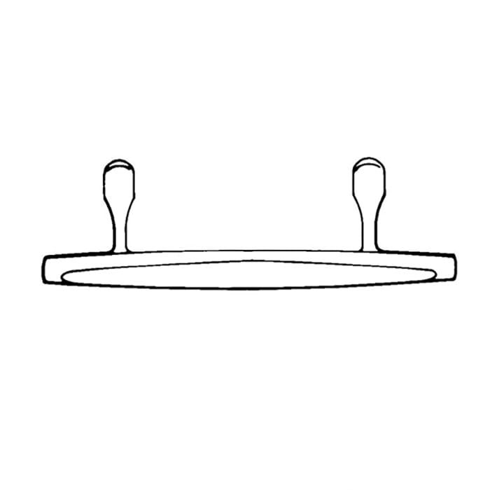 Andersen Exterior Dished Style 3 Panel Gliding Handle - Silv