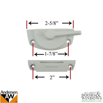 Andersen Tilt-Wash (DC) and Tilt-Wash (TW) Windows - Lock an
