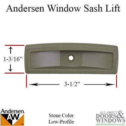 Andersen PSNL Low Profile Sash Lift - Plastic, Stone