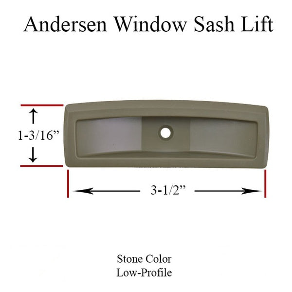 Andersen PSNL Low Profile Sash Lift - Plastic, Stone