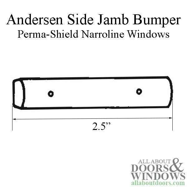 Andersen Perma-Shield Narroline Side Jamb Bumper - White