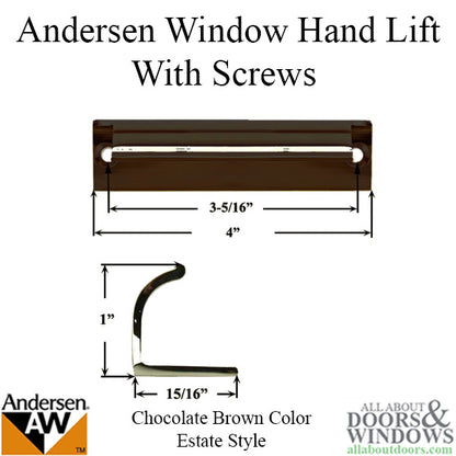 Andersen Estate Hand Lift, Tilt-Wash (DC) and Tilt-Wash (TW)