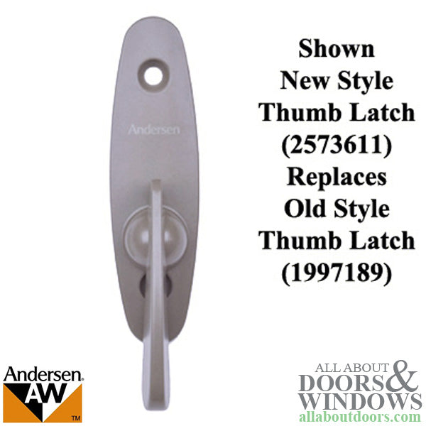 Andersen Old Style Interior Thumb Latch for 2 Panel Gliding