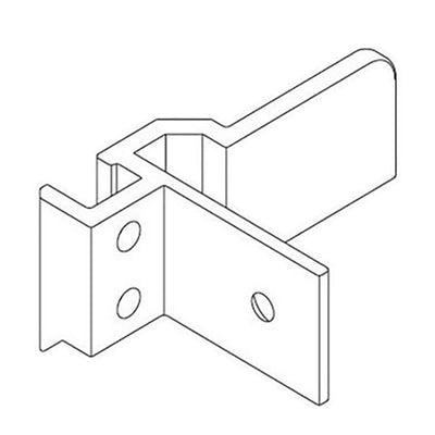 Andersen Tilt-Wash/Stormwatch Left Lower Corner Bracket - White
