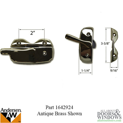 Andersen Estate Series Sash Lock - Satin Nickel