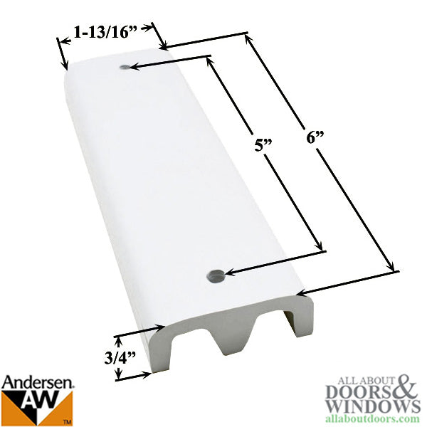 Andersen 6 Inch Head Bumper with Screws for 3 Panel Gliding