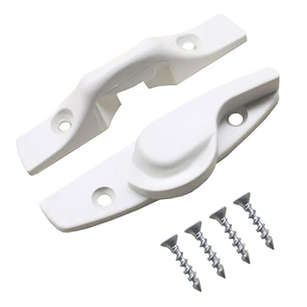 Sash Lock Kit, Andersen Sash Latch, Keeper, and Screws - Whi