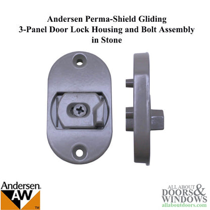 Andersen 3-Panel Perma-Shield Gliding Door - Lock Housing a