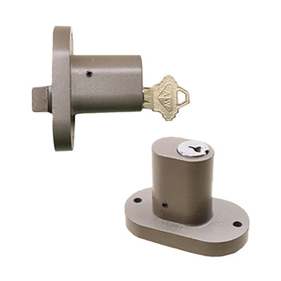 Andersen Perma-Shield 3-Panel Gliding Door Exterior Lock w/ Keys, 6 Pin - Stone