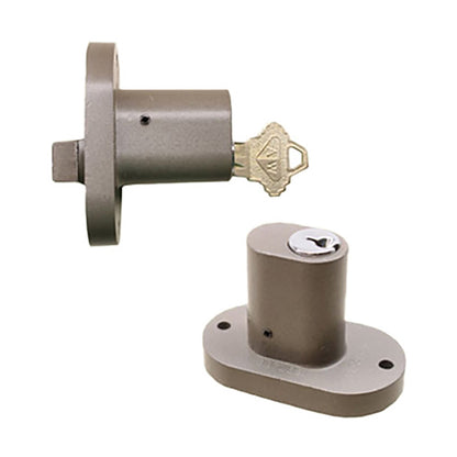 Andersen Perma-Shield 3-Panel Gliding Door Exterior Lock w/ Keys, 6 Pin - Stone