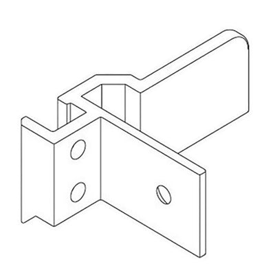Andersen Tilt-Wash/Stormwatch Right Lower Corner Bracket - White