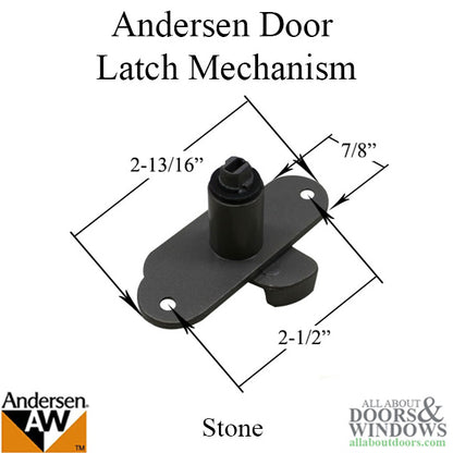 Andersen 3 panel door Latch Mechanism - Stone