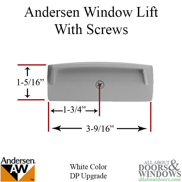 Andersen Perma-Shield Narroline Windows - Lift with Screws - DP Upgrade, White
