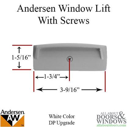 Andersen Perma-Shield Narroline Windows - Lift with Screws - DP Upgrade, White