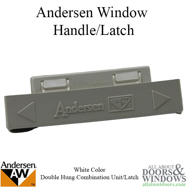 Andersen Tilt-Wash (DC) and (TW) Windows - Handle - Double Hung Combination Unit/Latch - White