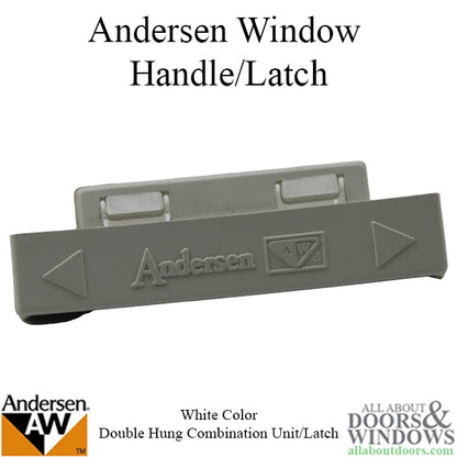 Andersen Tilt-Wash (DC) and (TW) Windows - Handle - Double Hung Combination Unit/Latch - White