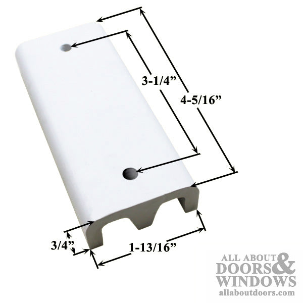 Andersen 4-3/8 Inch Head Bumper with Screws for 2 Panel Glid