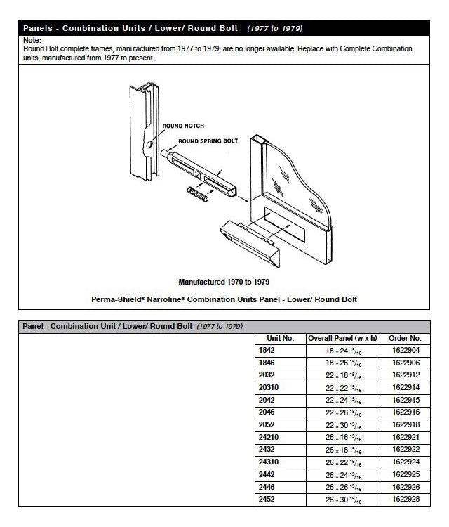 Andersen Perma-Shield Narroline Windows - Latch Bolt Spring for Combination Unit