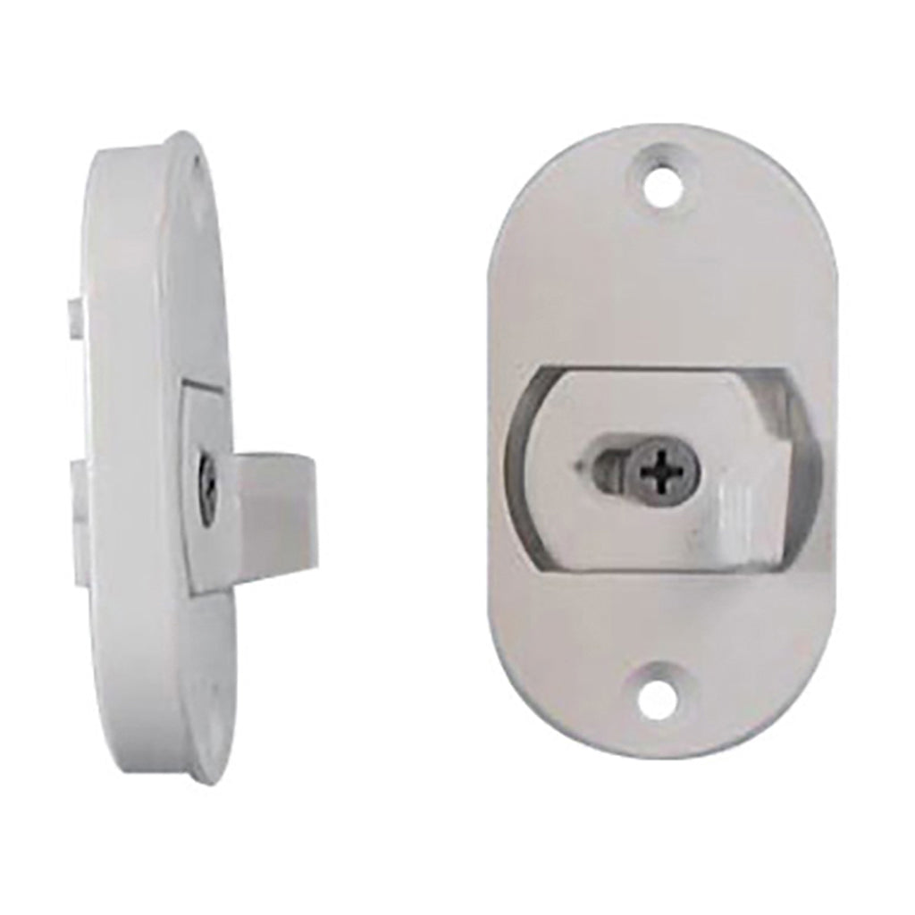 Andersen 3-Panel Door Lock Housing and Bolt Assembly - White
