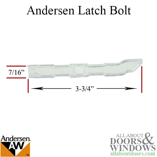 Andersen Latch Bolt Pair Combo Latch 1979-present