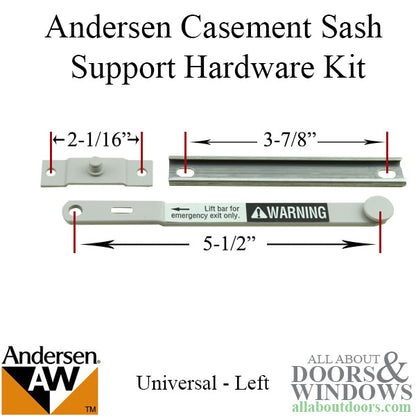 Andersen Perma-Shield Casement Windows - Sash Support Hardwa