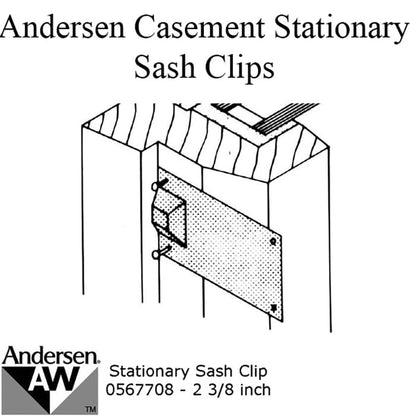Andersen Primed Casement Windows, Sash Clips - Stationary -