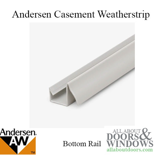 Andersen Primed Casement Windows, Weatherstrip Bottom Rail -