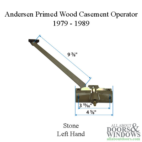 Andersen Wood Casement Straight Arm Operator 1979-1989 - Left
