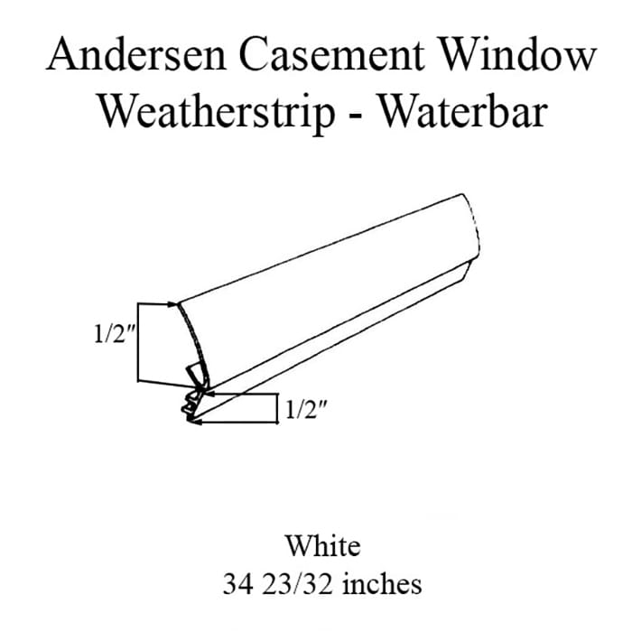 Andersen Perma-Shield Casement Windows - Weatherstrip - Wate
