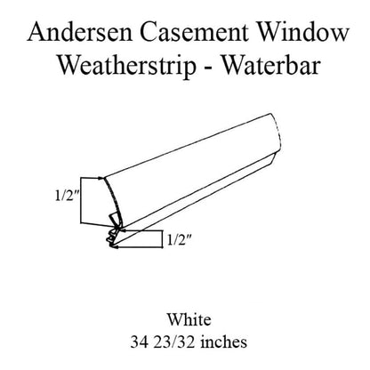 Andersen Perma-Shield Casement Windows - Weatherstrip - Wate