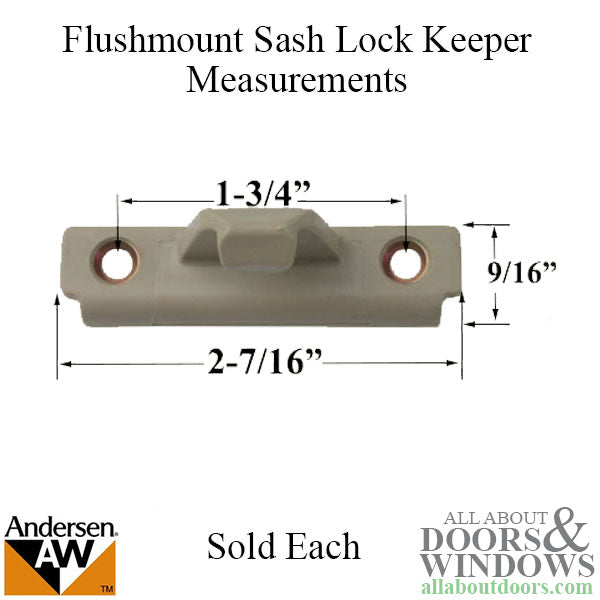 Andersen Keeper, sash Lock, E-Z Casement