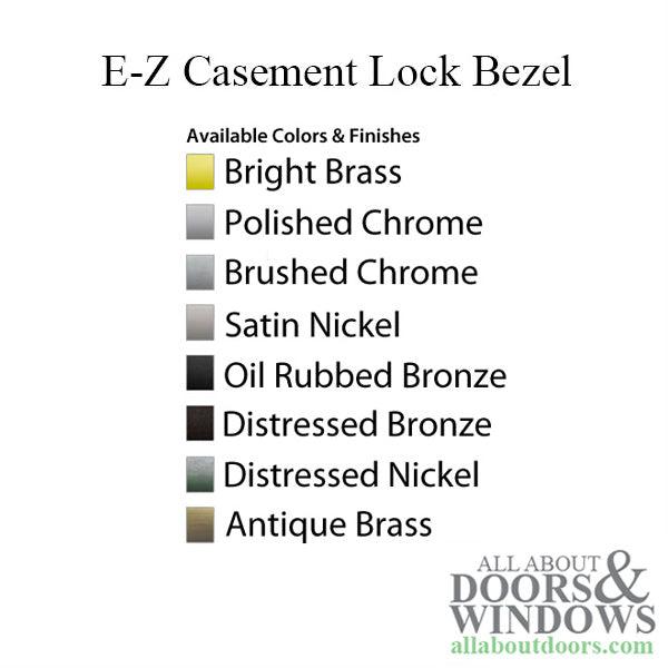 Andersen E-Z Casement Lock Bezel - Oil Rubbed Bronze