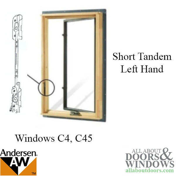 Andersen Window Tandem Lock, Flushmount, E-Z Casement, Short