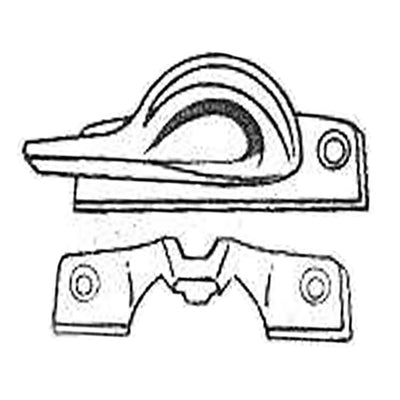 Andersen Window Parts: Sash Lock with Keeper - White
