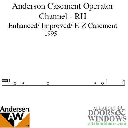 Andersen Window Straight Arm Operator Channel / Track, Strai