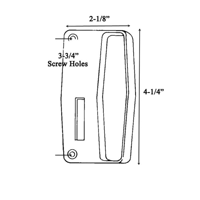 Andersen Inside Interior 3 Panel Patio Screen Door Handle -