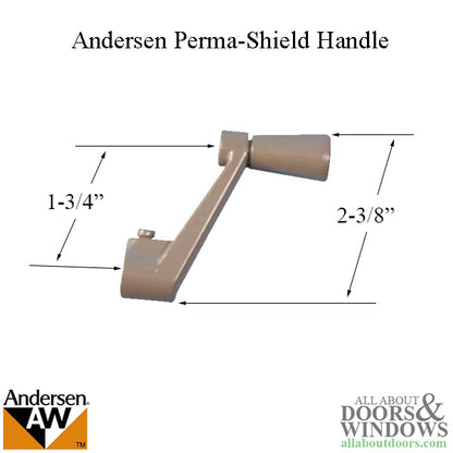 Andersen Perma-Shield Crank Handle - Stone 1975-1981