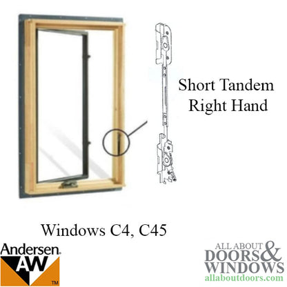 Andersen Window Short/Tandem Lock, Flushmount, E-Z Casement