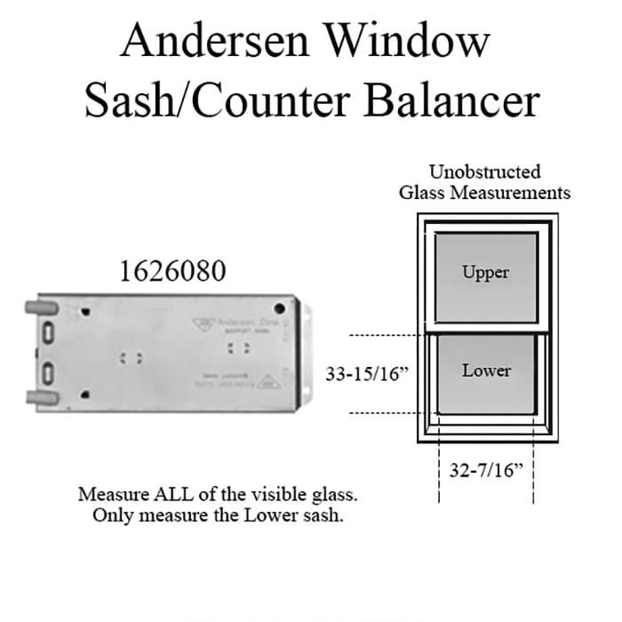 Andersen 200 Series Narroline Window Sash/Counter Balancer, Right Hand - 13R