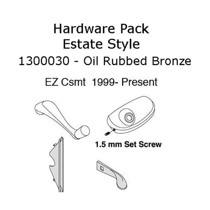 Andersen Window Hardware Pack, EZ Casement, Estate Style - O