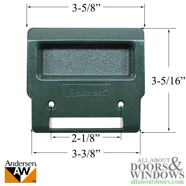 Andersen Inside Screen Door Handle - Forest Green